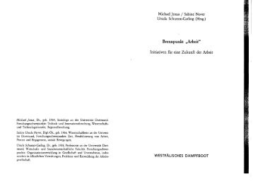 Michael jonas, Dr., geb. 1964, Soziologe an der UniversitÃ¤t ...