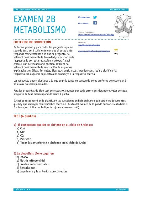 EXAMEN DE METABOLISMO 2ºB - Texto