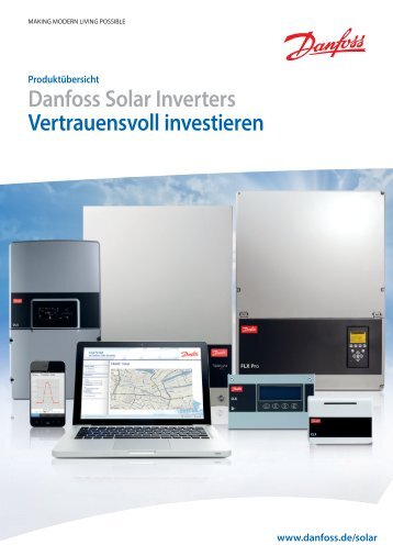 Danfoss Solar Inverters Produktübersicht mit Artikelnummern