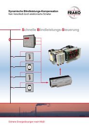 Dynamische Blindleistungs-Kompensation - J. Ehrlich KG