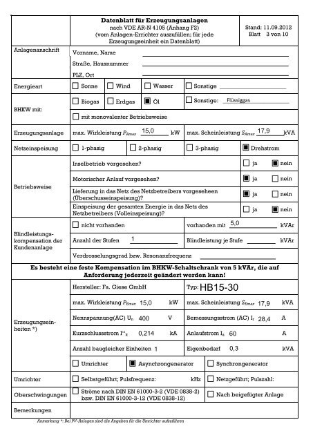 Energator HB15-30 HB15-30-IN - Giese Energie- und Regeltechnik