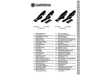 Gebrauchsanweisung - Herzlich willkommen auf der GARDENA ...