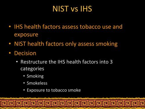 Tobacco Use and Exposure - Indian Health Service