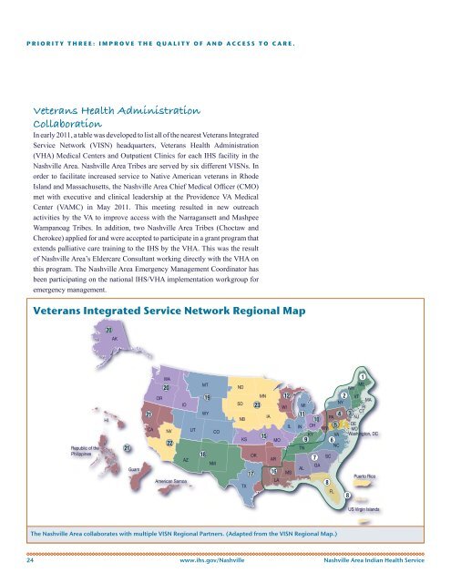 Nashville Area Indian Health Service 2011 Annual Report