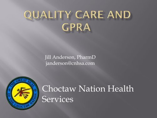 Indian Health Service quality of care