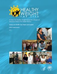 Healthy Weight for Life - Indian Health Service