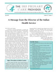 THE IHS PRIMARY CARE PROVIDER - Indian Health Service