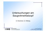 Untersuchungen am Saugrohrwirbelzopf - IHS - Universität Stuttgart