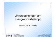 Untersuchungen am Saugrohrwirbelzopf - IHS - UniversitÃ¤t Stuttgart