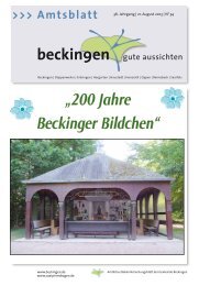 Ausgabe 34/2013 - Gemeinde Beckingen