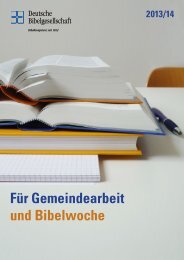 Prospekt für Gemeindearbeit und Bibelwoche 2013/2014 - Deutsche ...