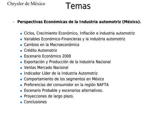 Lic. Carlos Tapia Ocampo, Economista en Jefe ... - IHS Global Insight