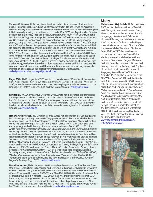 Winter 2008 Newsletter - International Institute - University of Michigan