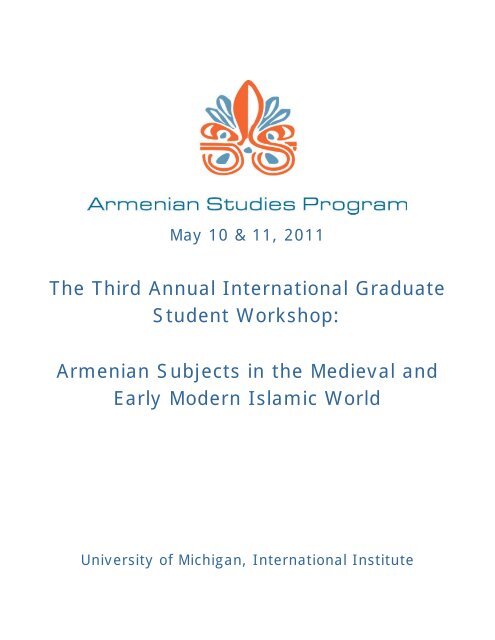 The Third Annual International Graduate Student Workshop ...