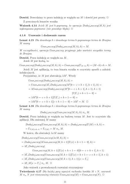 Formalny opis rachunku lambda i nie tylko, kolejna wersja