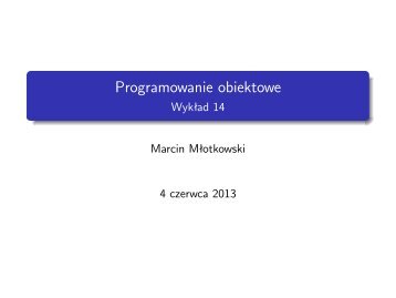 Programowanie obiektowe