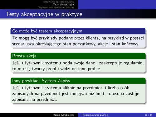 Testowanie. Testy jednostkowe