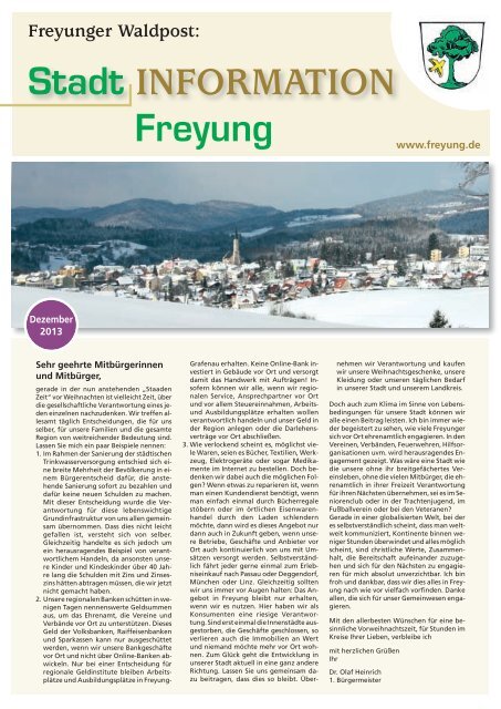 53. Ausgabe - Dezember 2013 - Stadt Freyung