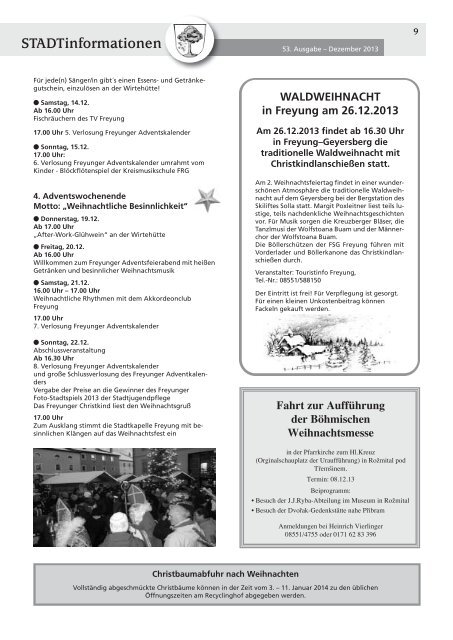 53. Ausgabe - Dezember 2013 - Stadt Freyung