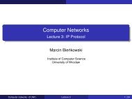 Computer Networks - Lecture 3: IP Protocol
