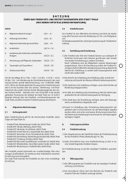 Friedhofssatzung und Friedhofsgebührensatzung - Thale