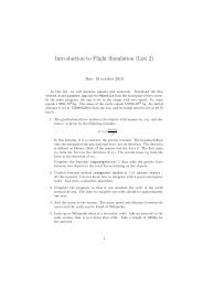 Introduction to Flight Simulation (List 2)