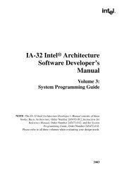 IA-32 IntelÂ® Architecture Software Developer's Manual, Volume 3
