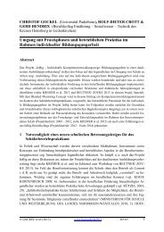 Umgang mit Praxisphasen und betrieblichen Praktika