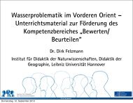 Vortrag - Didaktik der Geographie - Leibniz Universität Hannover