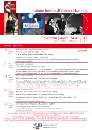 Istituto Italiano di Cultura Hamburg Programm Januar - MÃ¤rz 2013 ...