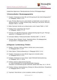 Literaturliste - Studienseminare Rheinland-Pfalz
