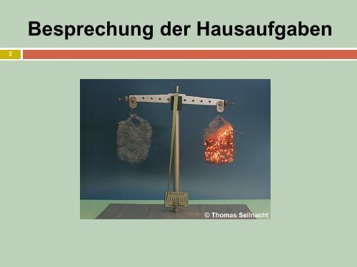 didaktische analyse - Fachbereich Chemie