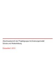 Archivierungsmodell Schule und Weiterbildung - Archive in ...