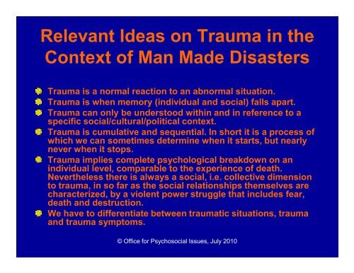 Presentation David Becker on Trauma.pdf - ICP