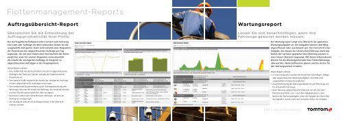 WEBFLEET®-Reporting - TomTom Business Solutions