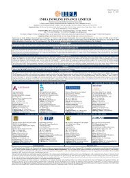 INDIA INFOLINE FINANCE LIMITED - Securities and Exchange ...