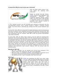 NPS Lite - India Infoline Finance Limited