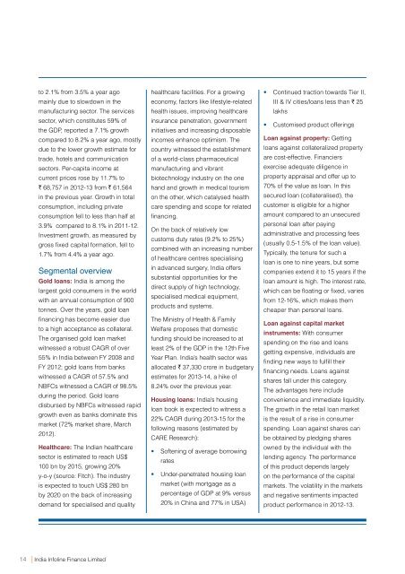 Annual Report 2012-13 - India Infoline Finance Limited