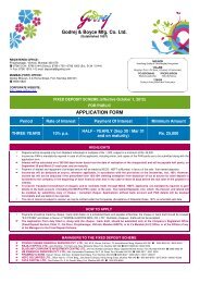 Godrej & Boyce Mfg. Co. Ltd. APPLICATION FORM - India Infoline ...