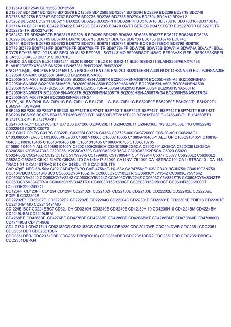 Electronic Components Part Numbers Available at iiiC.CC