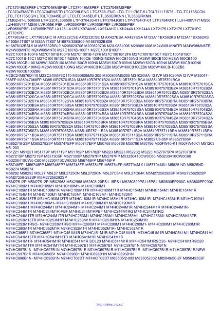 Electronics Part Number Lookup Electronic Components Part Numbers Available at iiiC.CC