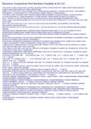 Electronic Components Part Numbers Available At Iiic Cc