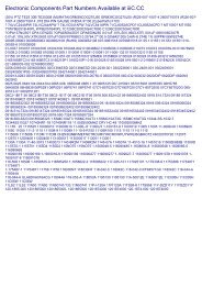 Electronic Components Part Numbers Available at iiiC.CC