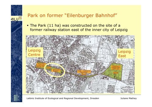 Reference Case Reudnitz Presentation on District Park ... - Iiinstitute.nl