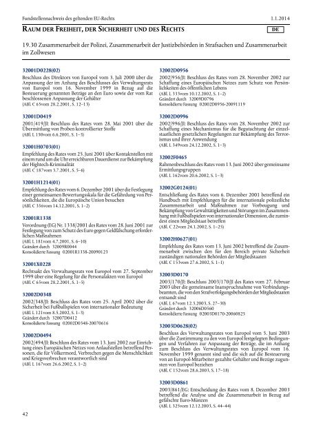 Fundstellennachweis des geltenden EU-Rechts - EUR-Lex