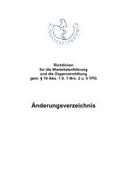 Änderungsverzeichnis [PDF] - Bundesärztekammer