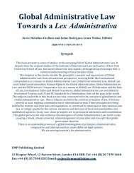 Global Administrative Law Towards a Lex Administrativa - IILJ