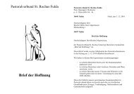 Brief der Hoffnung - Pfarrgemeinde St. Lukas, Fulda