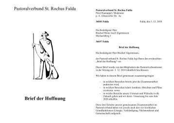 Brief der Hoffnung - Pfarrgemeinde St. Lukas, Fulda