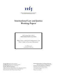 International Law and Justice Working Papers - IILJ